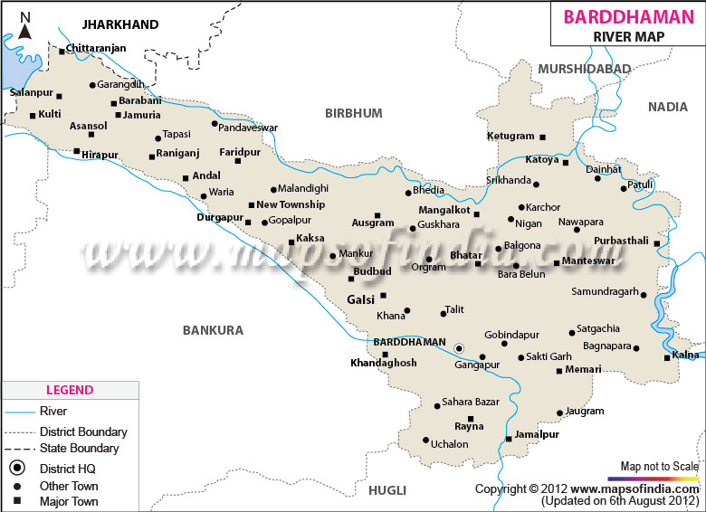 River Map of Barddhaman