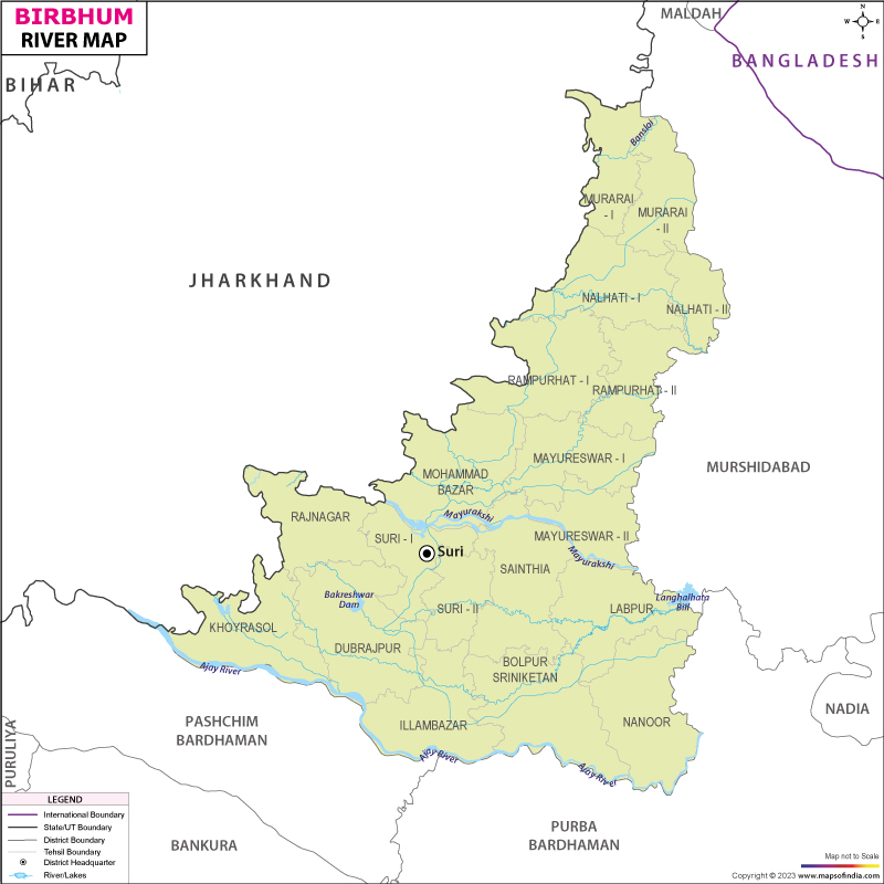 River Map of Birbhum