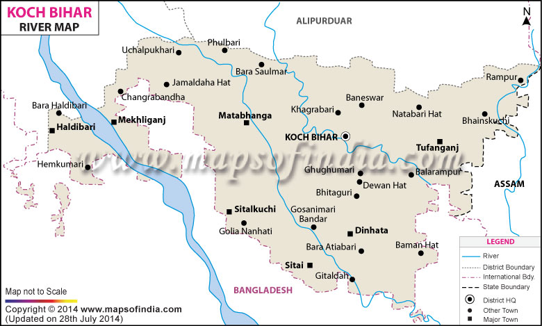 River Map of Koch Bihar