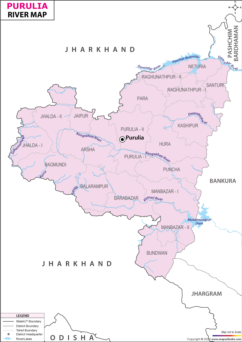 River Map of Puruliya