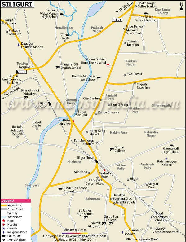 City Map of Siliguri