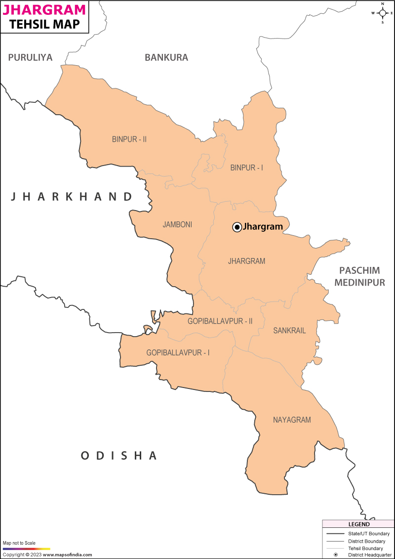 Tehsil Map of Jhargram