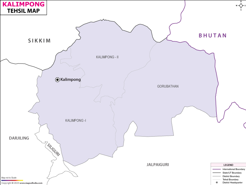 Tehsil Map of Kalimpong