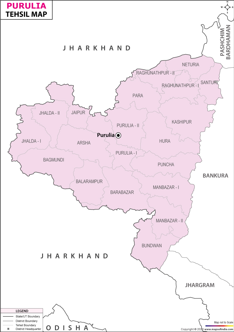 Tehsil Map of Puruliya