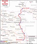 Kolkata Siliguri Route Map
