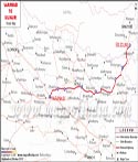 Varanasi to Siliguri Route Map