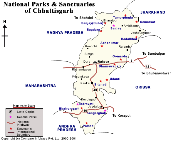 Image result for raipur and jagdalpur TOUR MAP