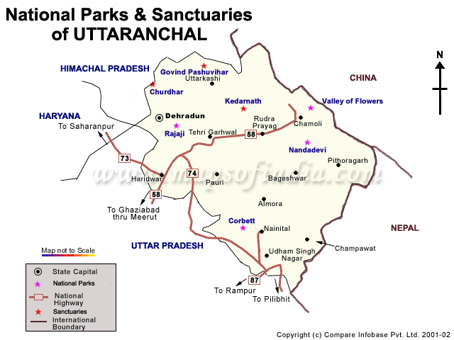 Wildlife Sanctuaries in Uttarakhand, National Parks of Uttarakhand