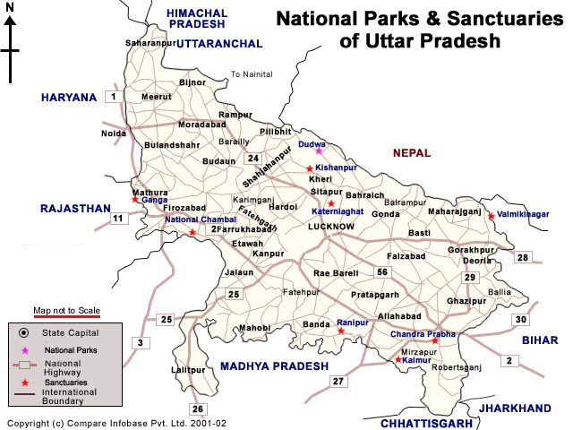 Sanctuaries and National Parks of Uttar Pradesh