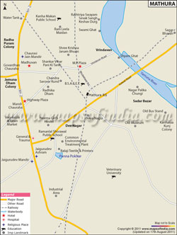 Mathura City Map