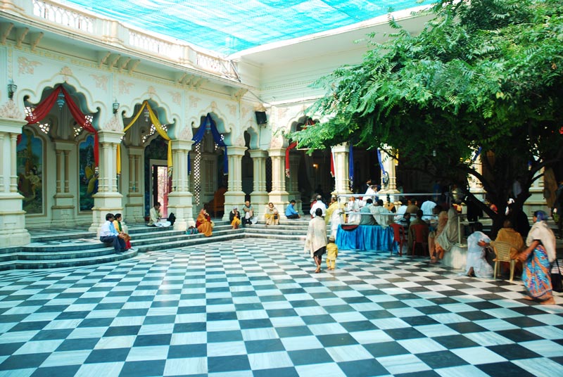 ISKCON Temple Vrindavan Courtyard