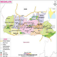 Meghalaya map