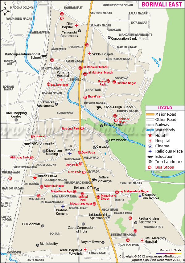 Locality Map of Borivali East