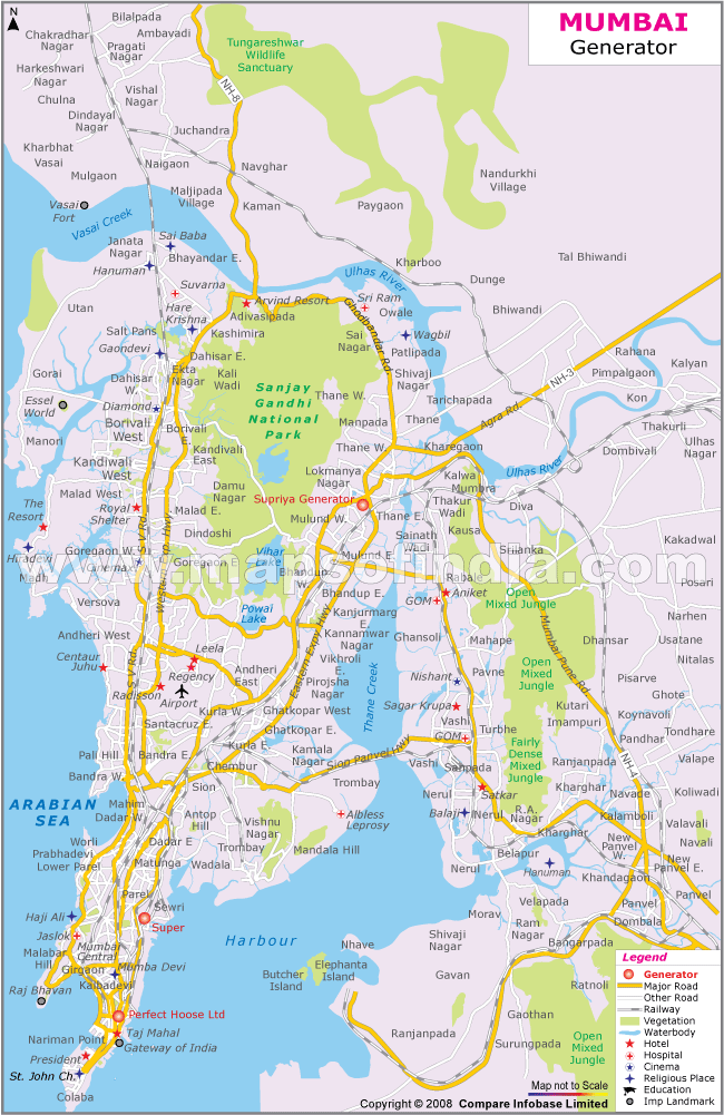 Generator Shops Location Map