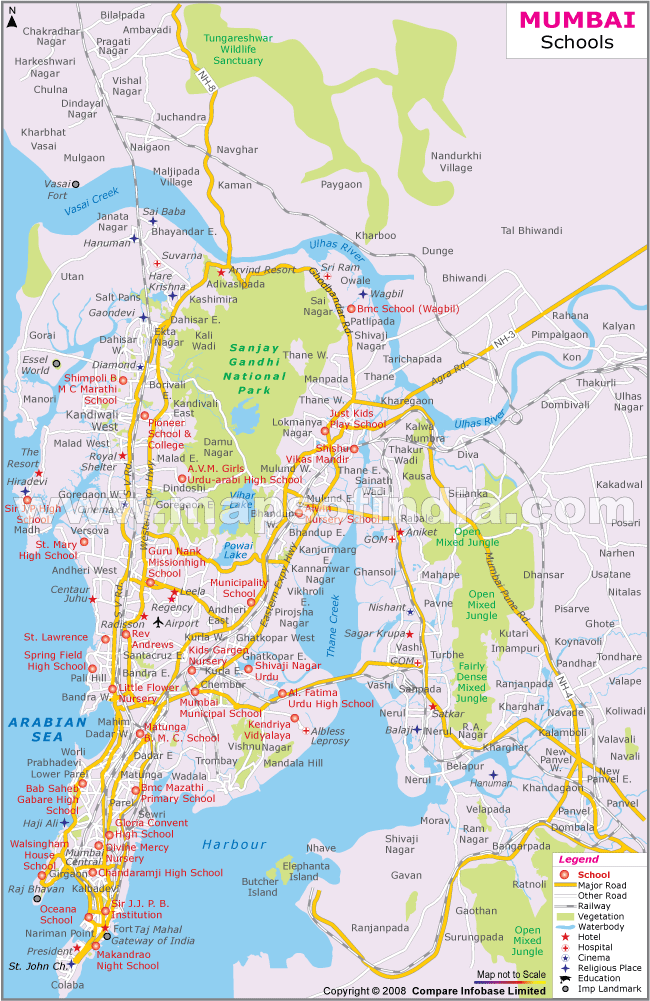 Schools Location Map