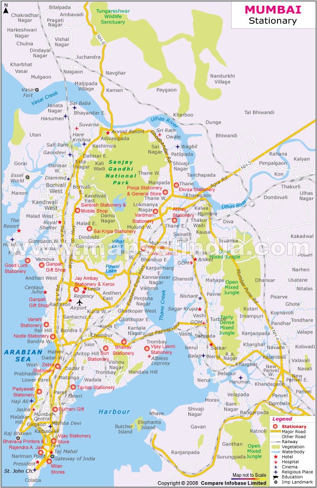 Stationery Location Map