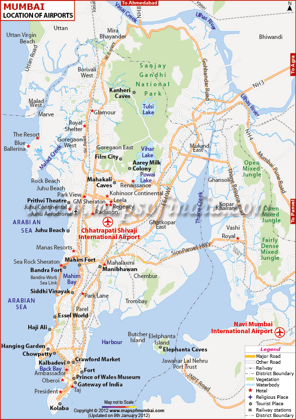 Location Map Mumbai Airport