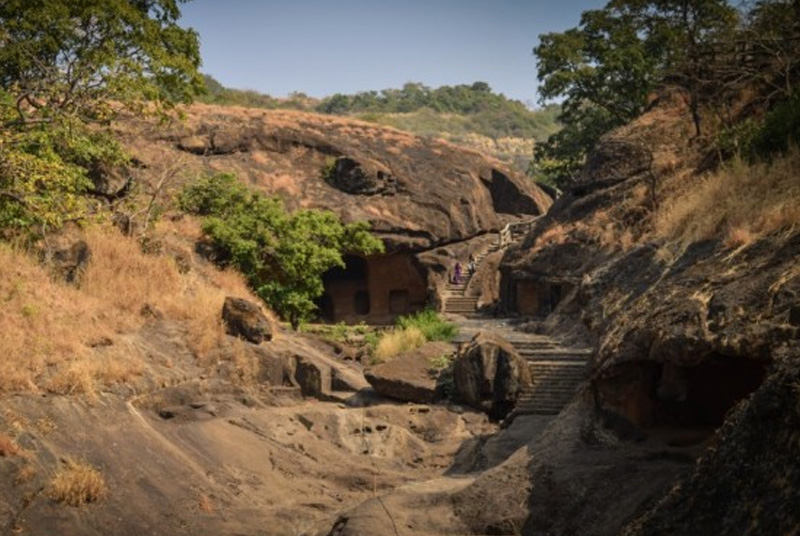 Seasonal waterfall near Kanheri caves