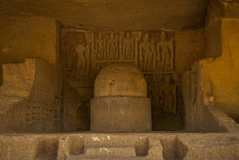 Stupa in Kanheri caves