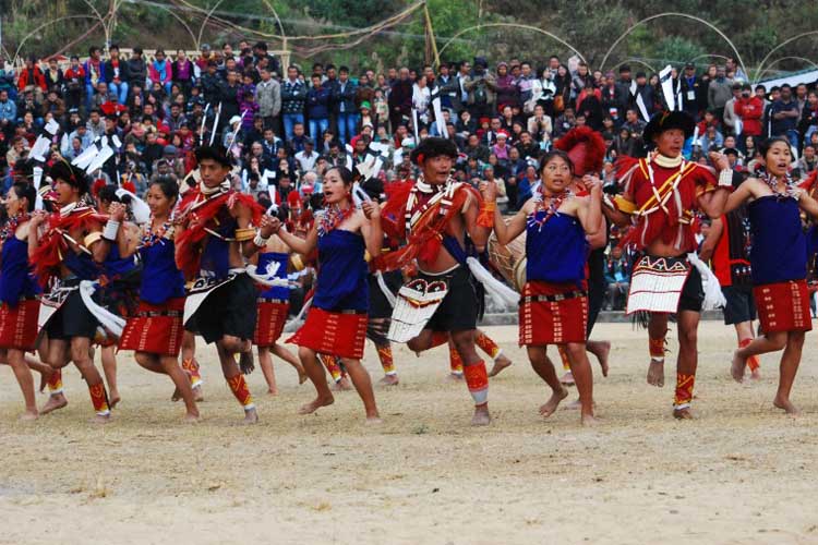 Traditional Dance during the Hornbill Festival