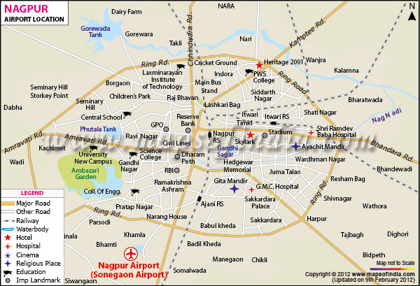 Nagpur Airport Map