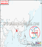 Location map of Bangladesh