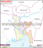 Outline Map of Bangladesh