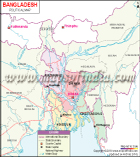 Politicalmap of Bangladesh