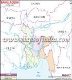 River Map of Bangladesh