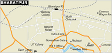 Location of Bharatpur