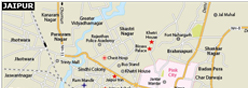 Location of Jaipur Location of Jaipur