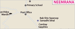 Location of Neemrana Location of Neemrana