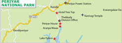 Location of Periyar