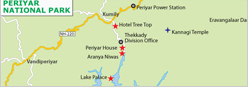 Location of Periyar Location of Periyar