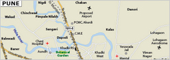 Location of Pune