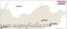 Location of Tawang