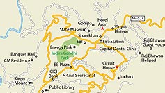 Location of Itanagar