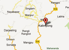 Location of Kalimpong
