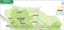 Location of Kanha National Park