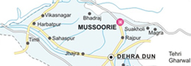 Mussoorie Map
