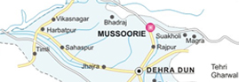 Mussoorie Map