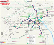 CWG Delhi Traffic Plan Map