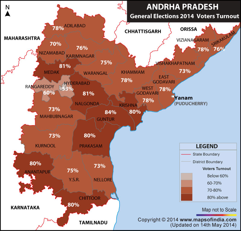 Andhra Pradesh General (Lok Sabha) Elections 2014, Parliamentary Constituencies, News and Live