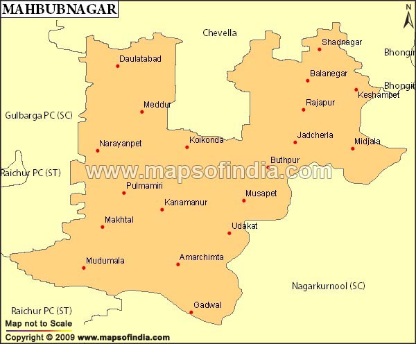 Mahabubnagar Constituency Map