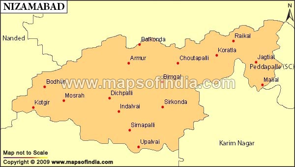Nizamabad Constituency Map