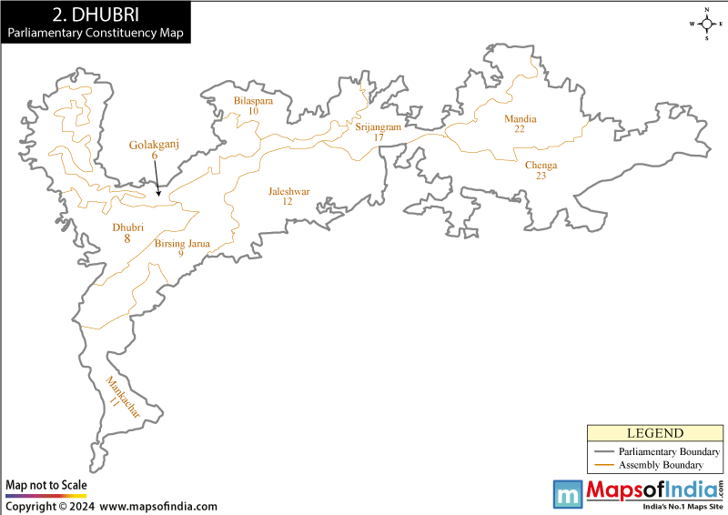 Dhubri Election Result 2019 Parliamentary Constituency Map And