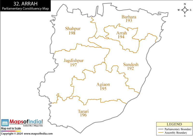 Arrah Constituency Map