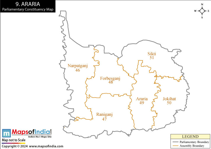 Araria Constituency Map