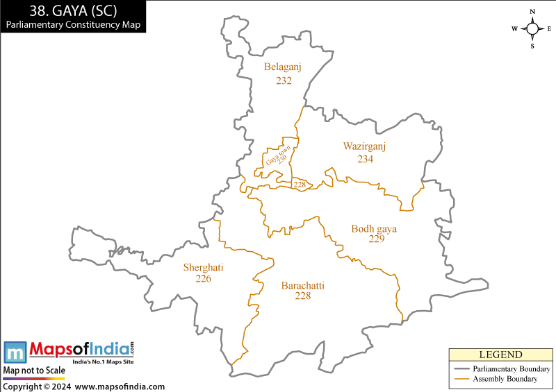 Gaya Constituency Map