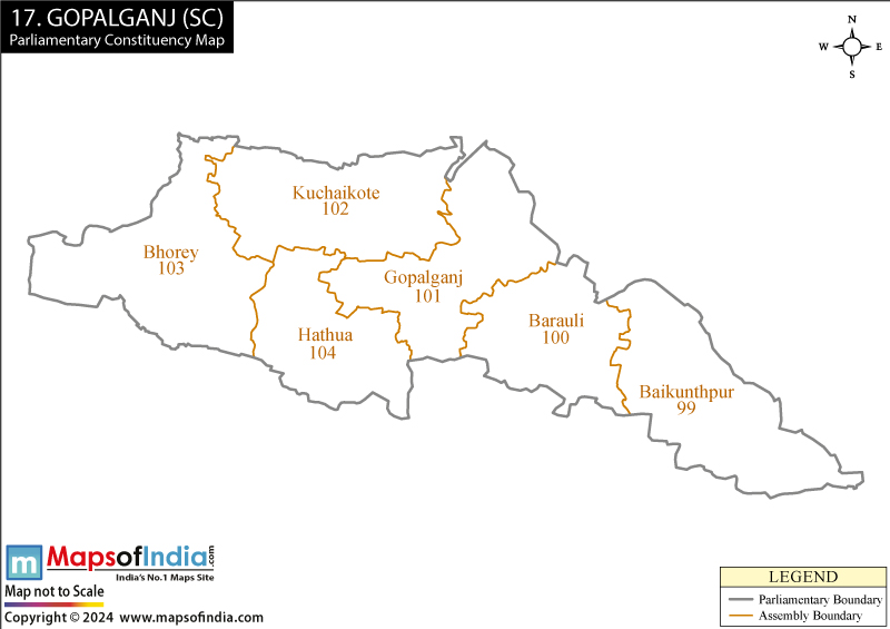 Gopalganj Constituency Map